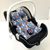 %100 Pamuk Müslin Puset Minderi - 0 - 13 kg - Açık Mavi