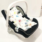 %100 Pamuk Müslin Puset Minderi - 0 - 13 kg - Açık Pembe