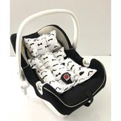 %100 Pamuk Müslin Puset Minderi - 0 - 13 kg - Bebe Mavi
