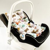 %100 Pamuk Müslin Puset Minderi - 0 - 13 kg - Kırmızı