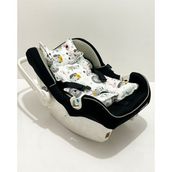 %100 Pamuk Müslin Puset Minderi - 0 - 13 kg - Koyu Gri