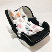 %100 Pamuk Müslin Puset Minderi - 0 - 13 kg - Krem Rengi
