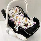 %100 Pamuk Müslin Puset Minderi - 0 - 13 kg - Lacivert
