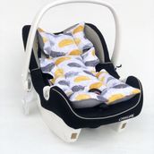 %100 Pamuk Müslin Puset Minderi - 0 - 13 kg - Sarı
