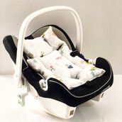 %100 Pamuk Müslin Puset Minderi - 0 - 13 kg - Somon