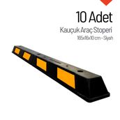 10'lu Kauçuk Araç Stoperi Seti 165x16x10 cm