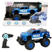 1:16 Sesli ve Işıklı Furious USB Şarjlı Uzaktan Kumandalı Off-Road Polis Arabası 36 cm
