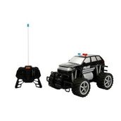 1:18 Uzaktan Kumandalı Jumbo Wheels Usb Şarjlı Işıklı Polis Arabası - Siyah Pick Up