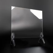 12.7 "Işın Bölme 70/30 Cam Fit 12 "Teleprompter DIY Teleprompter Endüstri Standart Cam 70/30 Görünür Işık İletimi ile Gölgelenme Olmadan (256X206mm) (12 inç teleprompter Cam)