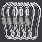 12 mm Vidalı Karabina, Metal, 5'li Paket