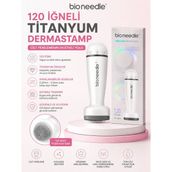 120 Titanyum Iğneli Ayarlanabilir Iğne Ölçülü (0.25-2.0mm) Dermastamp Derma Stamp Dermaroller Roller ヘ
