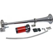 12v Havalı Korna Tekli Krom Marin Kompresörlü
