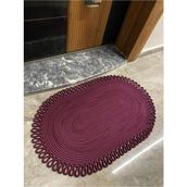 1dublin Serisi Jüt, Desenli Kapı Önü, Paspas, Banyo Paspası, Balkon Paspası / Hediyelik, Ev Eşyası - Mürdüm - 40 x 70 cm