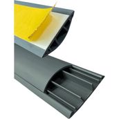 1m Kendinden Yapışkanlı 50X12MM Gri Balık Sırtı Kablo Kanalı - 1 Metre