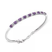 2.10 Ct Pırlantalı Oval Ametist Bilezik