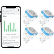 2.4/5ghz Wifi Akıllı Priz 16A, Enerji Ölçümlü, Alexa ve Google Uyumlu, 4’lü