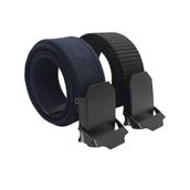 2 Adet Erkek Kemer Lacivert ve Siyah Tactical Palaska Tarzı 4 cm (125 cm)