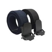 2 Adet Erkek Kemer Lacivert ve Siyah Tactical Palaska Tarzı 4 cm (145 cm)