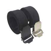 2 Adet Erkek Kemer Siyah Tactical Palaska Tarzı 4 cm (125 cm)