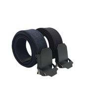 2 Adet Erkek Kemer Siyah ve Lacivert Tactical Palaska Tarzı 4 cm (130 cm)