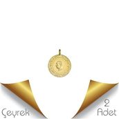 2 Adet Eski Tarihli Çeyrek Altın