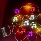 2 Metre 10 Led Pilli 2 Kademeli Parlak Top Led Yılbaşı Ağacı Süsü Mz-3 Vitrin