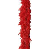 2 Metre Boa Tüy Otriş - Kırmızı