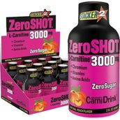2 zero shot L-carnitine 3000mg/12 adet/60ml/Şeftali