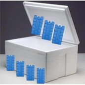 20-22 Litre Strafor Köpük Kutu +7 Adet Buz Aküsü Hediye 50x40x26 İzoleli 72 saat Koruyan Gıda Kolisi