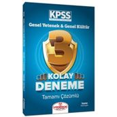 2023 KPSS Genel Yetenek Genel Kültür Kolay 3 Deneme Çözümlü Yönerge Yayınları