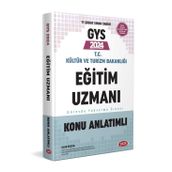 2024 Gys T.C. Kültür ve Turizm Bakanlığı Eğitim Uzmanı Konu Anlatımlı - Data Yayınları