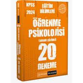 2024 KPSS Eğitim Bilimleri Öğrenme Psikolojisi Çözümlü Soru Bankası Bünyamin Atalay İndeks Akademi Yayıncılık