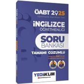 2025 ÖABT İngilizce Öğretmenliği Tamamı Çözümlü Soru Bankası - Yediiklim Yayınları
