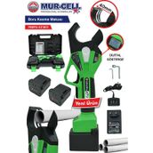 21 V 2 amper Dijital Göstergeli Şarjlı Boru Kesme Makası 40 mm Çap