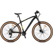 24J Kron Xc 100 Hd Dağ Bisikleti - Mat Siyah Sarı Füme - 33 Kadro