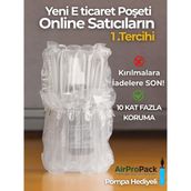 24x30 cm 100 adet Sütunlu Koruyucu Havalı Kargo Poşeti Airbag/Airbed/Şişirilebilir Ambalaj