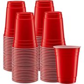 25 Adet İkonik Amerikan Parti Bardağı Kırmızı Plastik Bardak Tek Kullanımlık 16 OZ - 500 ML