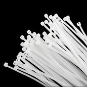 2,5 X 200 Mm 100 Adet Cırt Kelepçe 20 Cm Plastik Beyaz Renk Zip Kablo Bağı Çok Amaçlı Bağlama