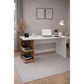 258 MoLife Arya Çalışma Masası, Kitaplıklı Bilgisayar Masası, Ofis Masası - Renkli - 95 X 50