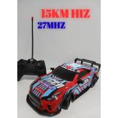 26 cm Işıklı Hızlı Şarjlı Full Fonksiyon Uzaktan Kumandalı Yarış Arabası - Kırmızı