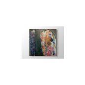 2645 Sanat Gustav Klimt Death And Life Ölüm ve Yaşam Kare 50x50 cm Kanvas Tablo
