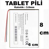2750 Mah Tablet Bataryası Ölçüler : Kalınlık 3 Mm X 8 Cm X 6 Cm Ceptelb025044
