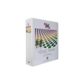 2K 07-2D-B A4 Beyaz 7 cm sırtlı 2 Halka D Mekanizmalı Pvc Cepli Firma Tanıtım Klasörü