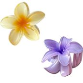 2'Li Kadin Lotus Sac Tokasi 8Cm. (Sari - Mor)