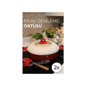 2'li Pilav Demleme Örtüsü Tencere Kapağı