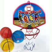 3 Adet Top+Duvara monte 42cm Büyük Boy Oyuncak Basketbol Potası