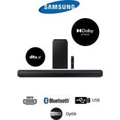 3 Boyutlu Çevresel Ses Dts Virtual x & Dolby Audio Game Mode, Derin ve Zengin Bas 3.1 Soundbar 370WATT - Hassas Tartı (Onerous) - Siyah