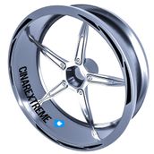 3 Parça Tasarımlı Jet Siyah Jant Şeridi Sticker Çınar Extreme