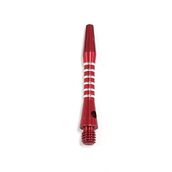 3 Takım (9 şaft) Kırmızı Çizgili Alüminyum Dart Şaftı + O'Ring, 1 1/2" Kısa