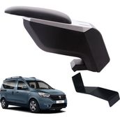 3 Tıkla Dacia Dokker 2016 Gri-Siyah Delmesiz Çelik Ayaklı Kol Dayama Kolçak